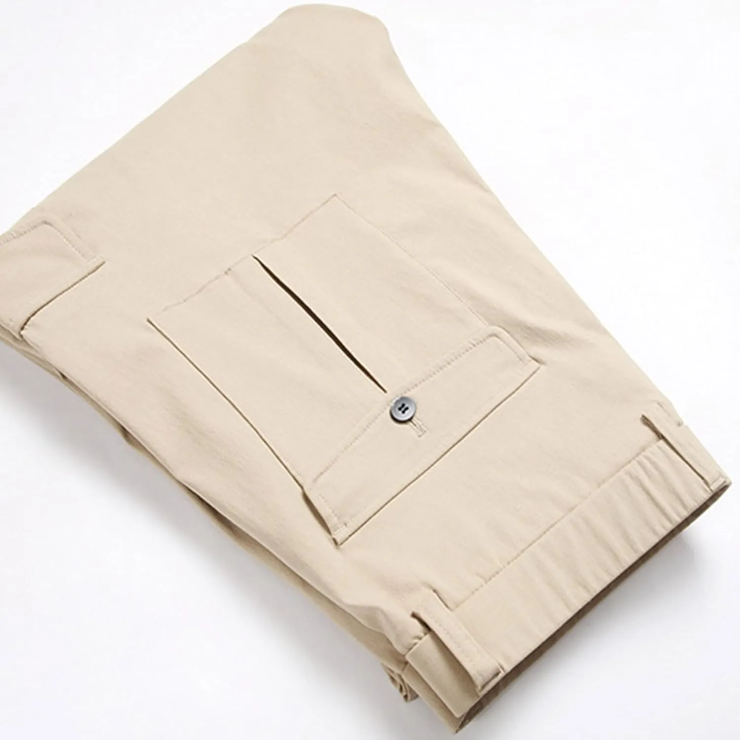 Business Casual Pants for Men Slim Fit Buttoned Multi-Pocket Straight Leg Hiking Pants Straight Work Cargo Pants