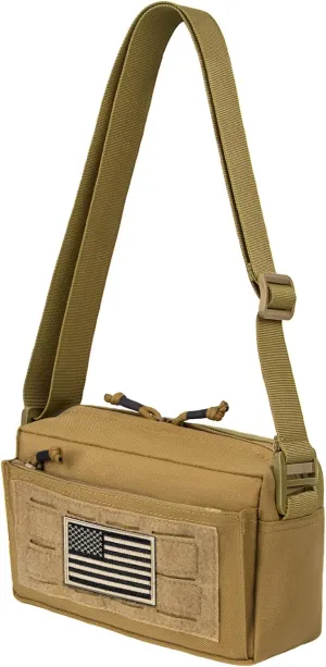 bvya Tactical Molle Admin Pouch Waist Pack Multi-Purpose Daypack EDC Handle Bag Toilet Pouch