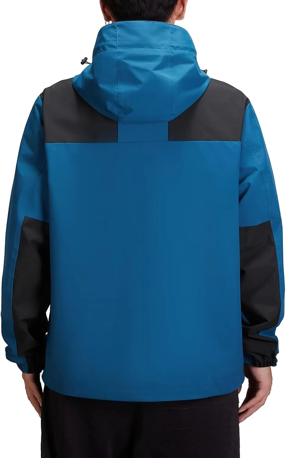 CAMEL CROWN Men's Waterproof Jacket Rain Coat Windbreaker Hooded for Outdoor Hiking Climbing Traveling