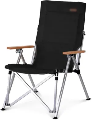 Camping Chair Camping Chair Recliner Lightweight Comfortable Beach Chair with High Back Design, Adjustable Angle Folding Fishing Chair, Lawn Chair with Back Pockets, Supports 300lbs