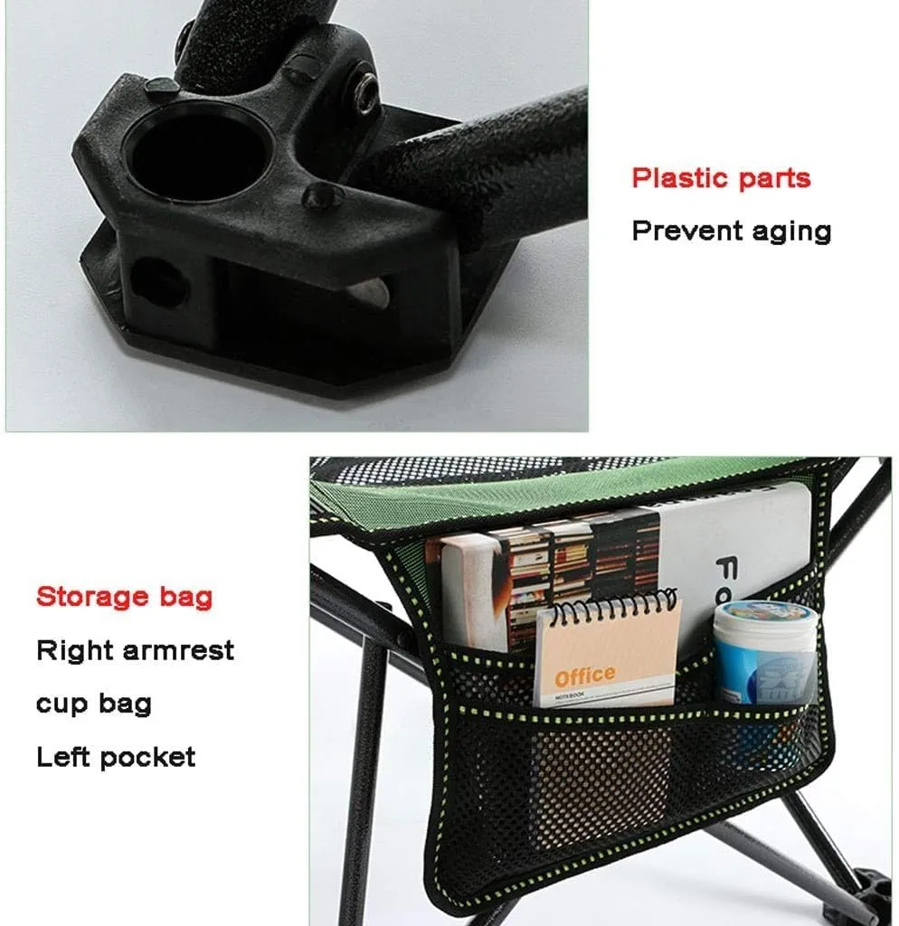 Camping Chair Folding Chairs Lawn Chairs Outdoor Camping Chair Folding Chair Recliner Break Relax Lounger Zero Gravity Chairs Garden Balcony Fishing Hiking Folding Chair Camp Chair Moon Chair (Color