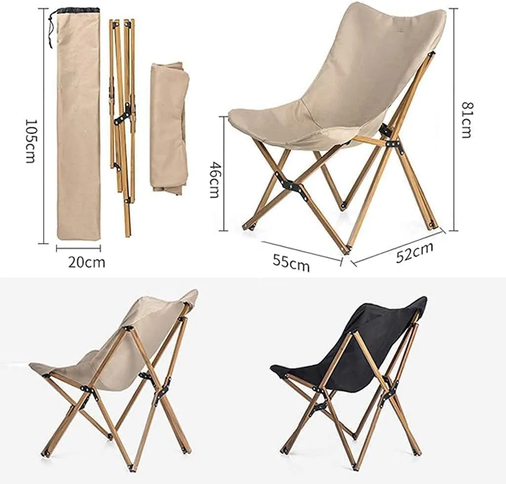 Camping Chair Folding Chairs Lawn Chairs Outdoor Camping Chair Portable Folding Chair Fishing Chair Sandy Beach Recliner For Camp BBQ Picnic Beach Park Folding Chair Camp Chair Moon Chair ( Color : A