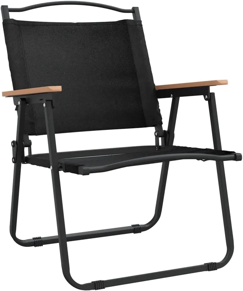 Camping Chairs 2 Pack - Portable Foldable Outdoor Chairs with Oxford Fabric & Steel Frame for Beach, Patio, Picnic & Camping