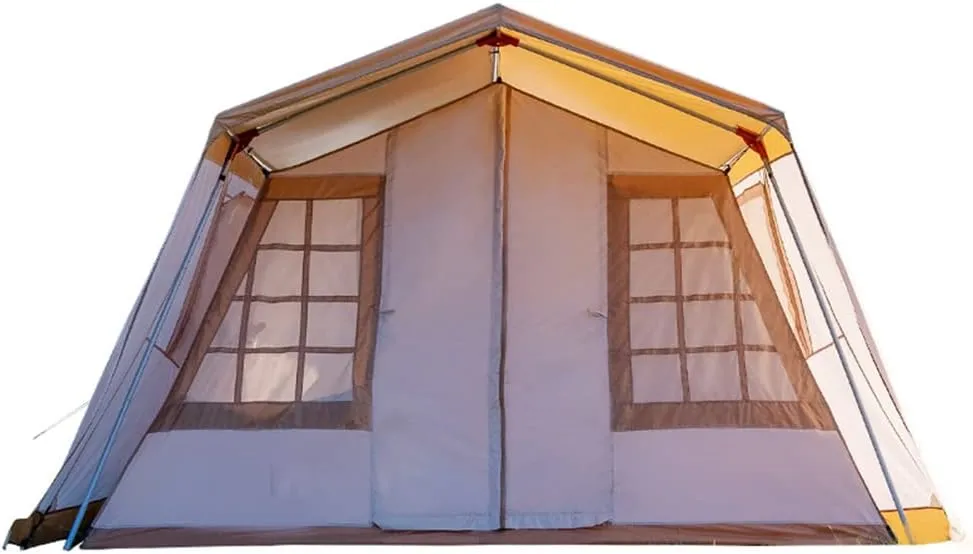 Camping Tent for 3-4 Person Double Layer Portable Family Tent Waterproof Windproof Anti-UV for Hiking Fishing - Party Tent, Teepee