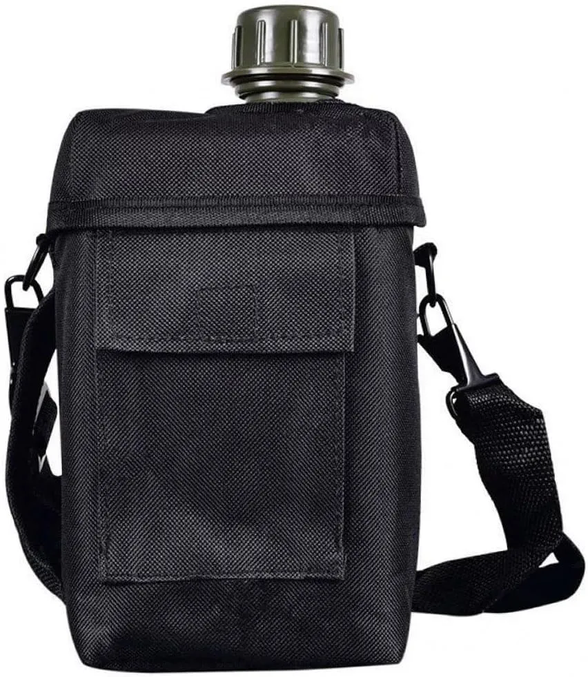 Camping Water Canteen Portable 2l Flask Military Army Water Kettle Outdoor Camping Hiking Canteen for Outdoor Survival Backpacking