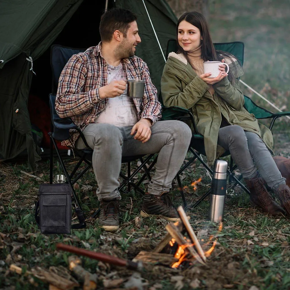Camping Water Canteen Portable 2l Flask Military Army Water Kettle Outdoor Camping Hiking Canteen for Outdoor Survival Backpacking
