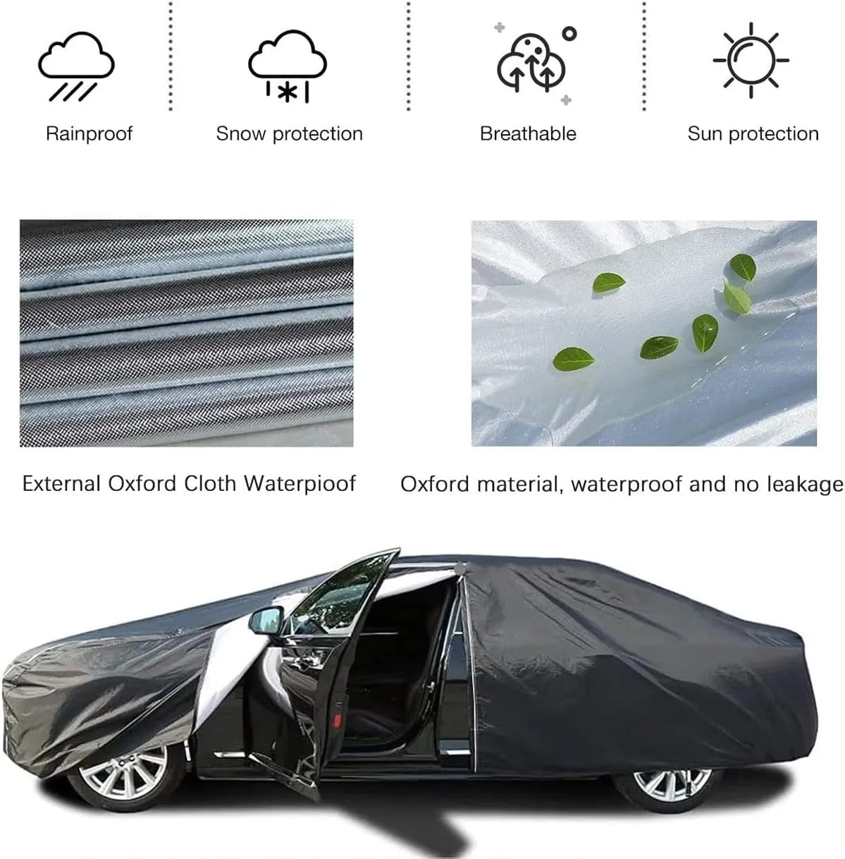 Car Cover Compatible with Lotus Esprit Theory Elan Excel 2017-2025 - 5-Layer All-Weather, Waterproof and Hailproof Defense(F,Excel)