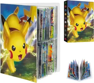 Card Binder, Card Album, 4 Pockets, Collectible Card Holder, Book Storage Card Notebook, 30 Pages Capacity 240 Cards