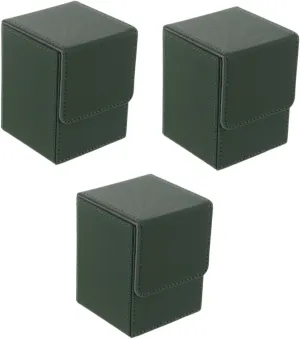 Card Decks Organizer Box PU Card Storage Holder Compact Scratch Resistant Design present for Collectors