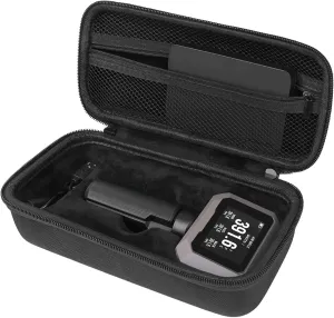 Carrying Case for Garmin Xero C1 Pro Chronograph for Range Shooting, Travel Storage Bag with Mesh Pocket for Charging Cables, Adapter, Cleaning Cloth, Black(Carrying Case Only)