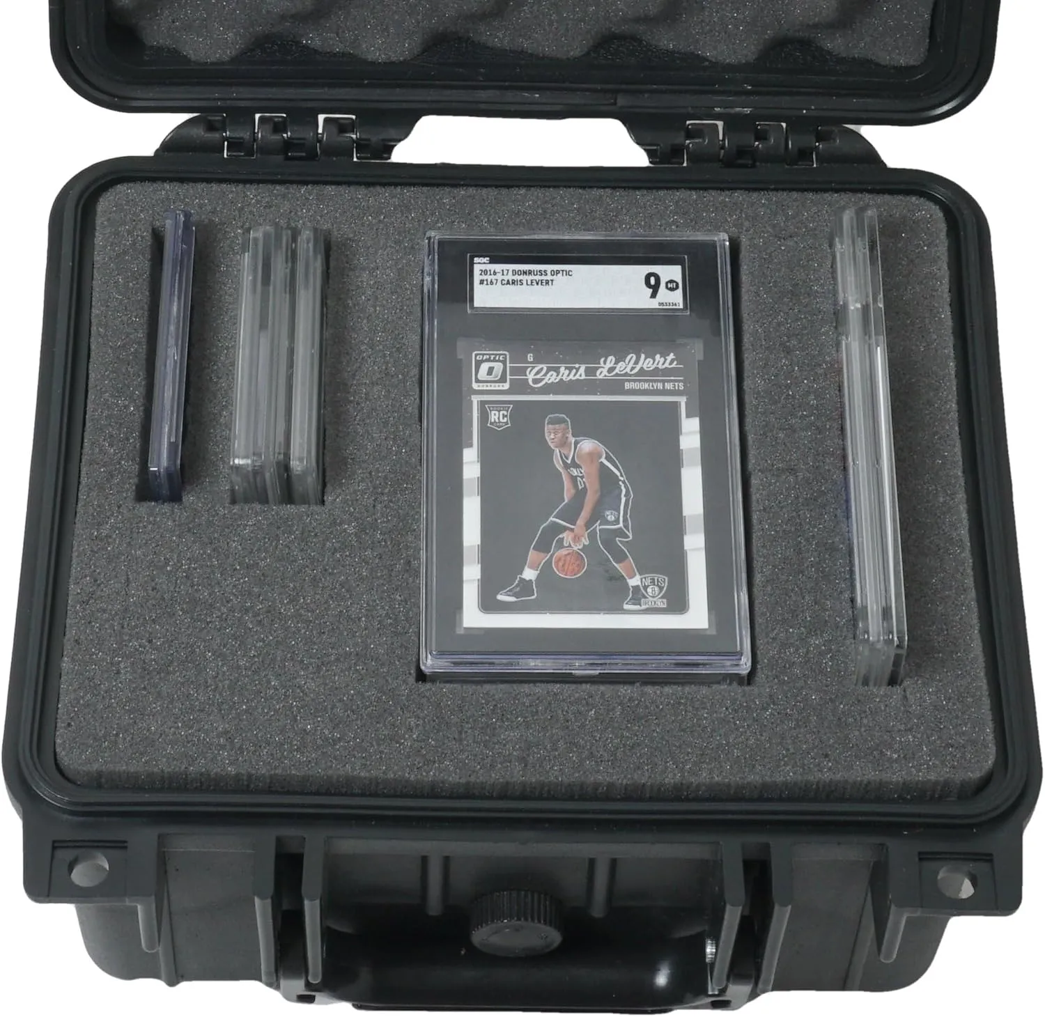 Case Club Graded Card Storage Box Fits up to 53 Card Slabs, or 100  Sleeve Top Loaders. Waterproof with Customizable Interior Foam