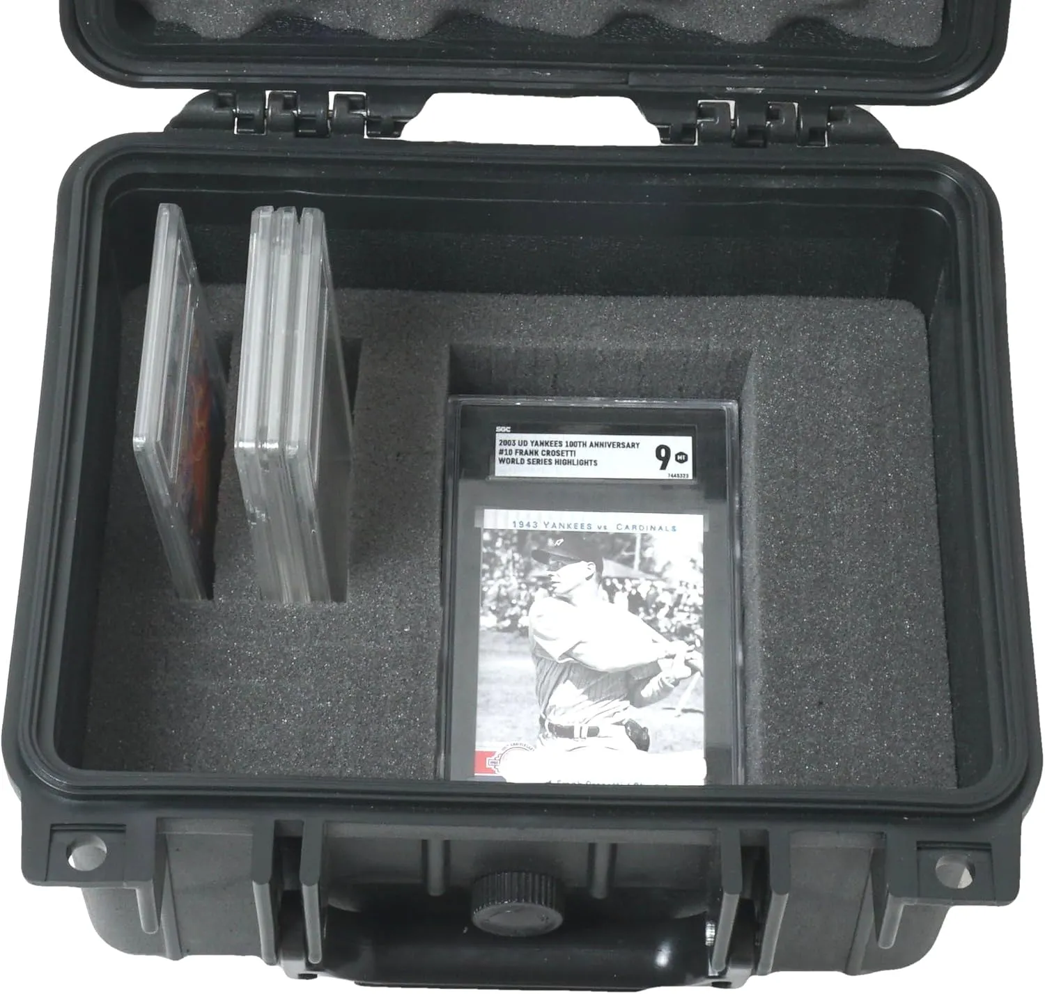 Case Club Graded Card Storage Box Fits up to 53 Card Slabs, or 100  Sleeve Top Loaders. Waterproof with Customizable Interior Foam