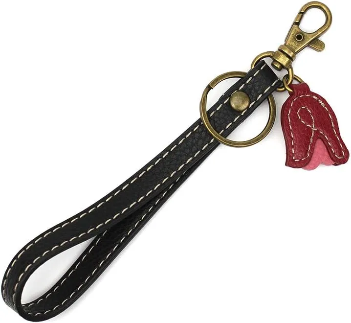 CHALA RFID Cute-C Credit Card Holder Wallet Wristlet - Women Faux Leather Cute-C with Strap