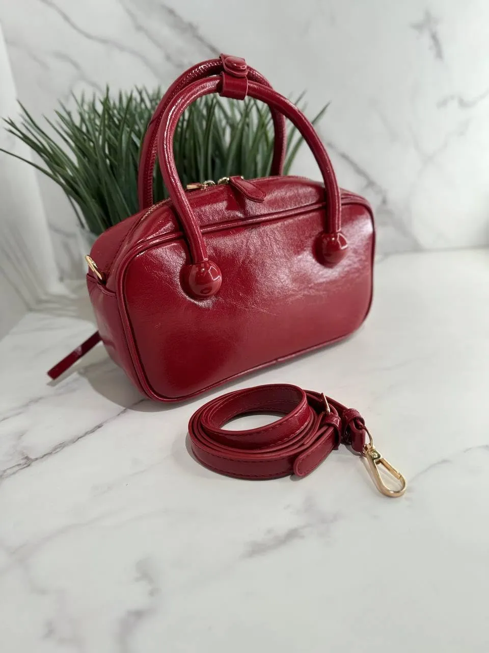 ChicTrend – Stylish Faux Leather Bag with Long Strap