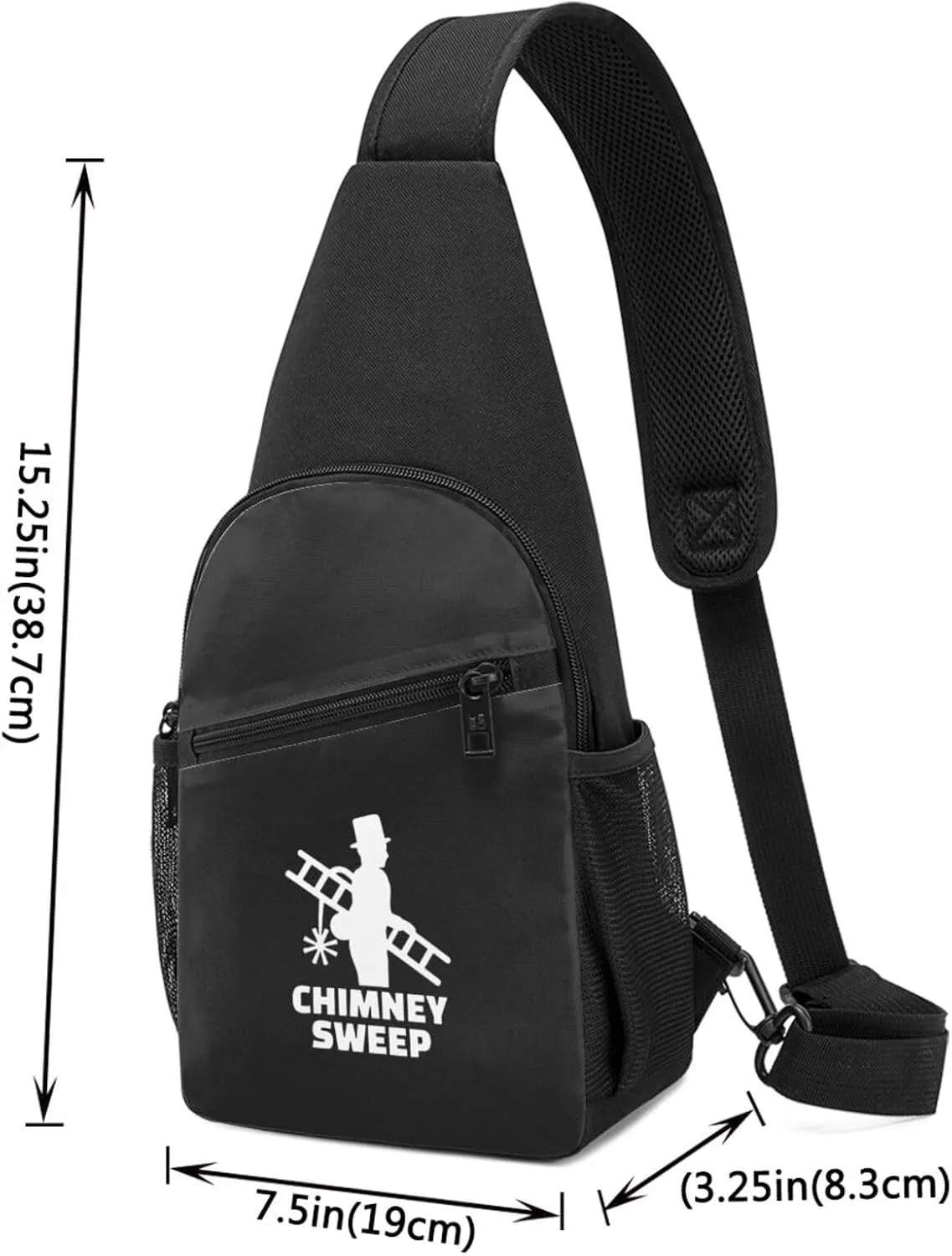 Chimney Sweep Unisex Chest Bag Lightweight Crossbody Shoulder Bag Travel Pocket