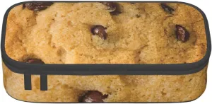 Chocolate Cookie Printed Large Capacity Cosmetic Bag, Toiletries Bag, Stationery Organiser.