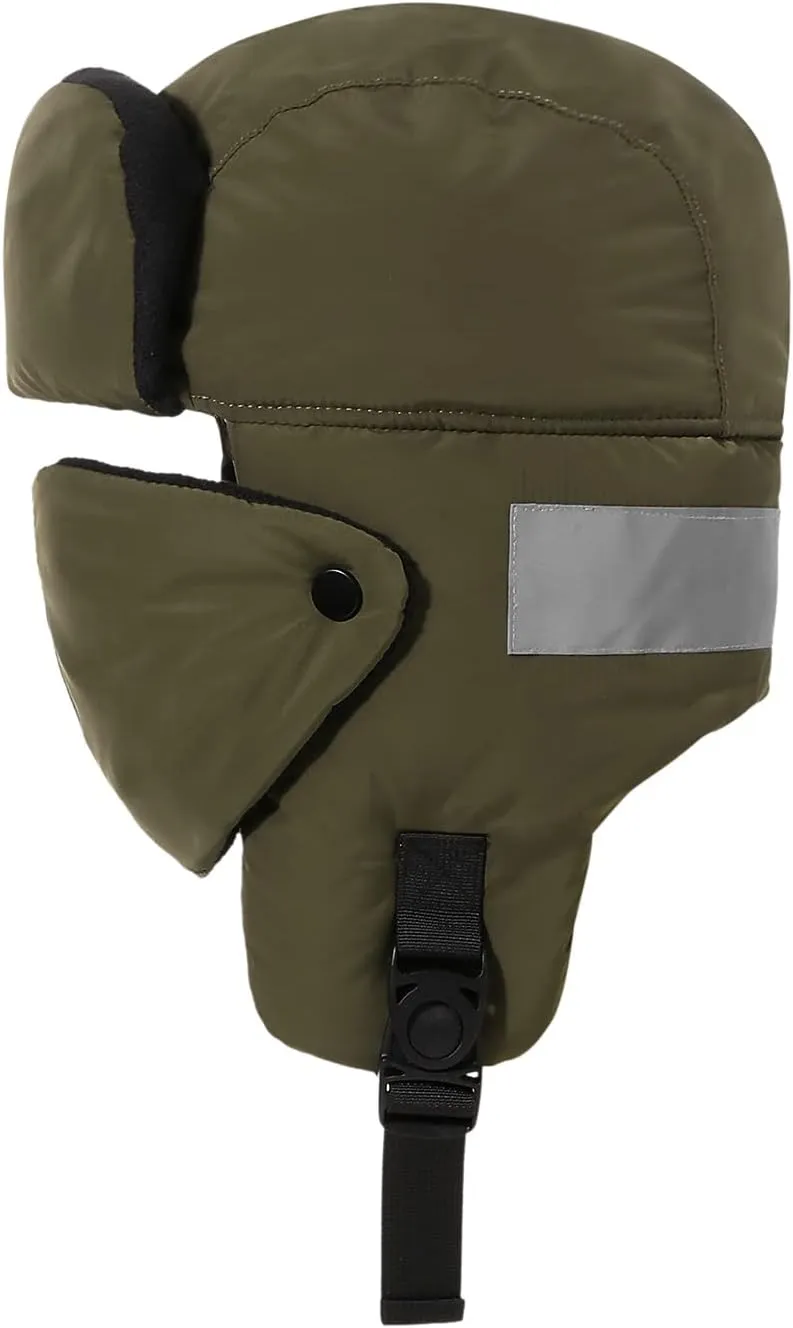 Clakllie Waterproof Trapper Hat with Earflaps Facemask Winter Ushanka Russian Eskimo Cap Warm Trooper Hats for Skiing