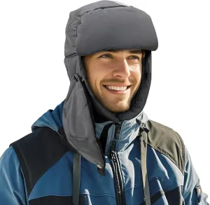 Clakllie Waterproof Trapper Hat with Earflaps Facemask Winter Ushanka Russian Eskimo Cap Warm Trooper Hats for Skiing
