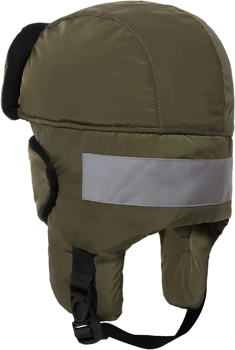 Clakllie Waterproof Trapper Hat with Earflaps Facemask Winter Ushanka Russian Eskimo Cap Warm Trooper Hats for Skiing