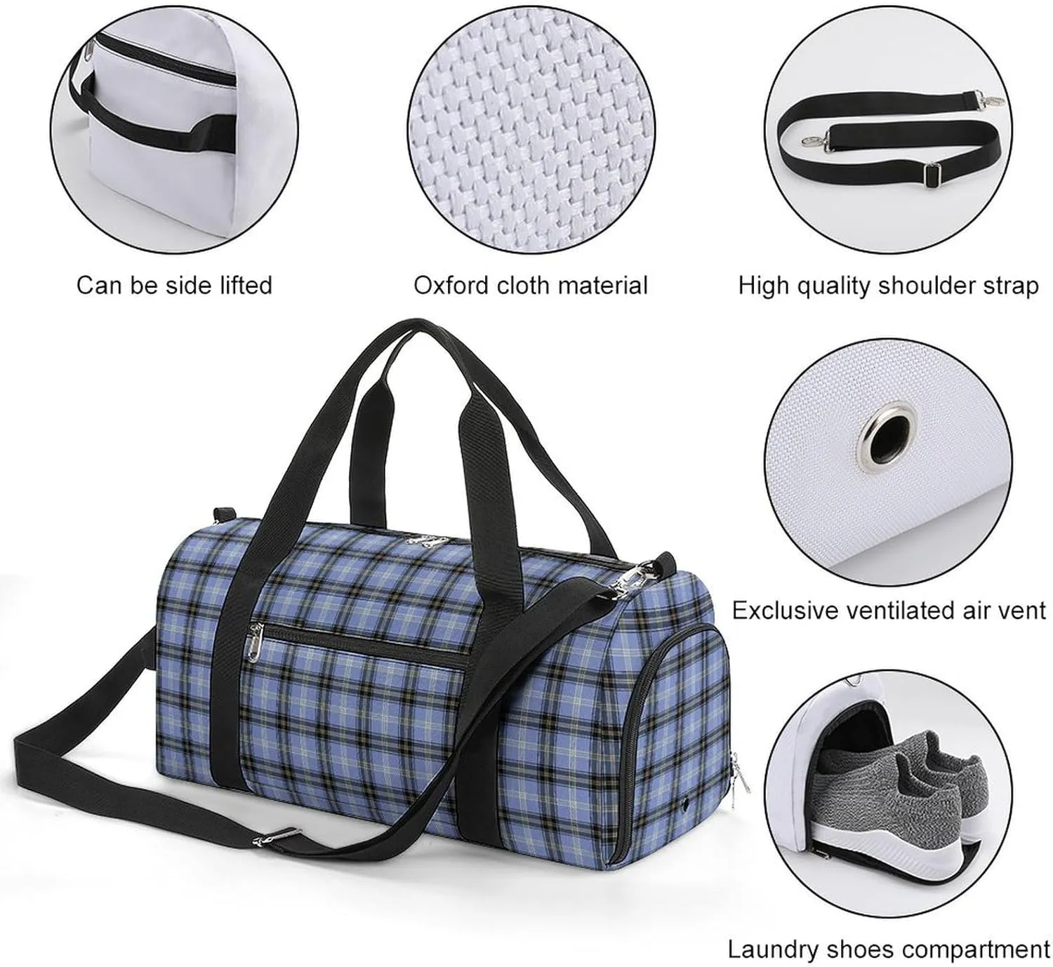 Clan MacArthur Arthur Portable Large Capacity Fully Printed Fitness Bag Unisex