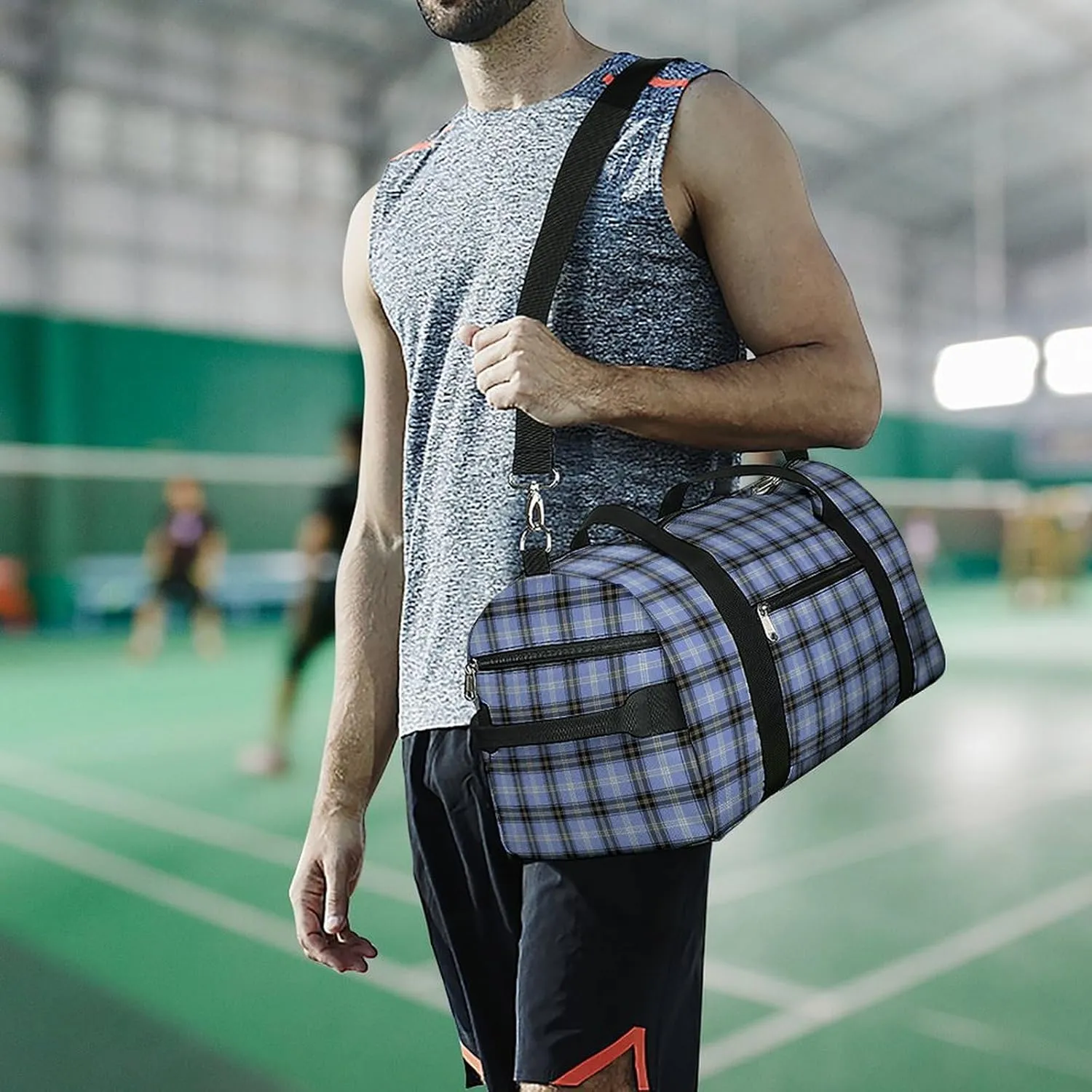 Clan MacArthur Arthur Portable Large Capacity Fully Printed Fitness Bag Unisex