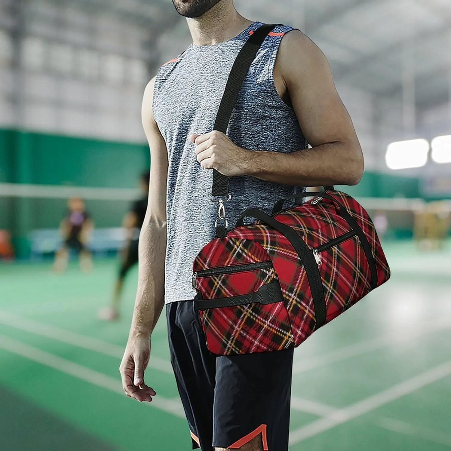 Clan MacArthur Arthur Portable Large Capacity Fully Printed Fitness Bag Unisex