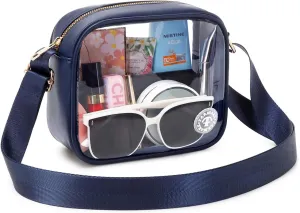 Clear Bag Stadium Approved Clear Crossbody Fanny Purse Transparent Bag for Concerts Sports Festivals