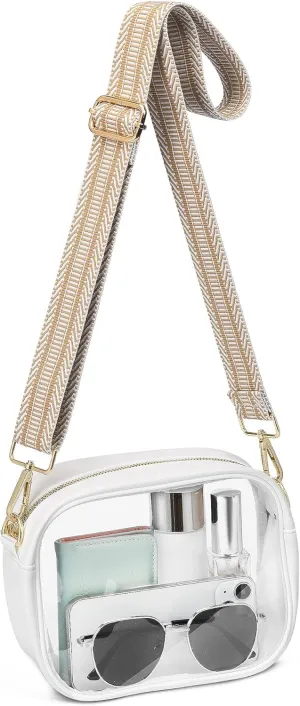 Clear Purse for Women Set of 2, Clear Bag for Stadium Events Concert Sport Festival