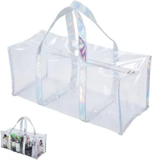 Clear Tote Bag Transparent Bag Stadium Approved Travel Gym See Through Toiletry Bag for Women