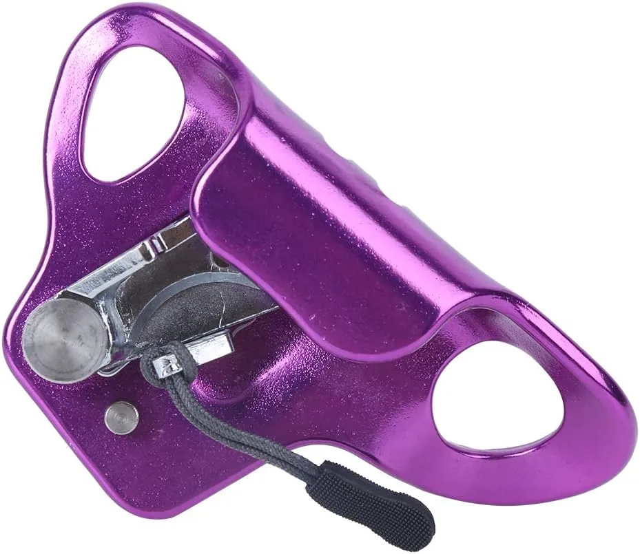 Climbing Hand Ascender, Aluminum Arborist Climbing Rappelling Equipment, Mountaineering Anti Fall Riser Equipment for Rock Climbing