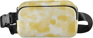 Cloudy Tie Dye Pastel Women Fanny Pack Large Hip Belt Bag Waterproof Neon Waist Pouches for Men