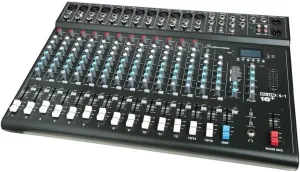 CLUBXS16 CLUB XS16 Plus 12-Channel 12-Input Mixer Portable Compact Mixing Console with USB, Bluetooth, In Built DSP Effect