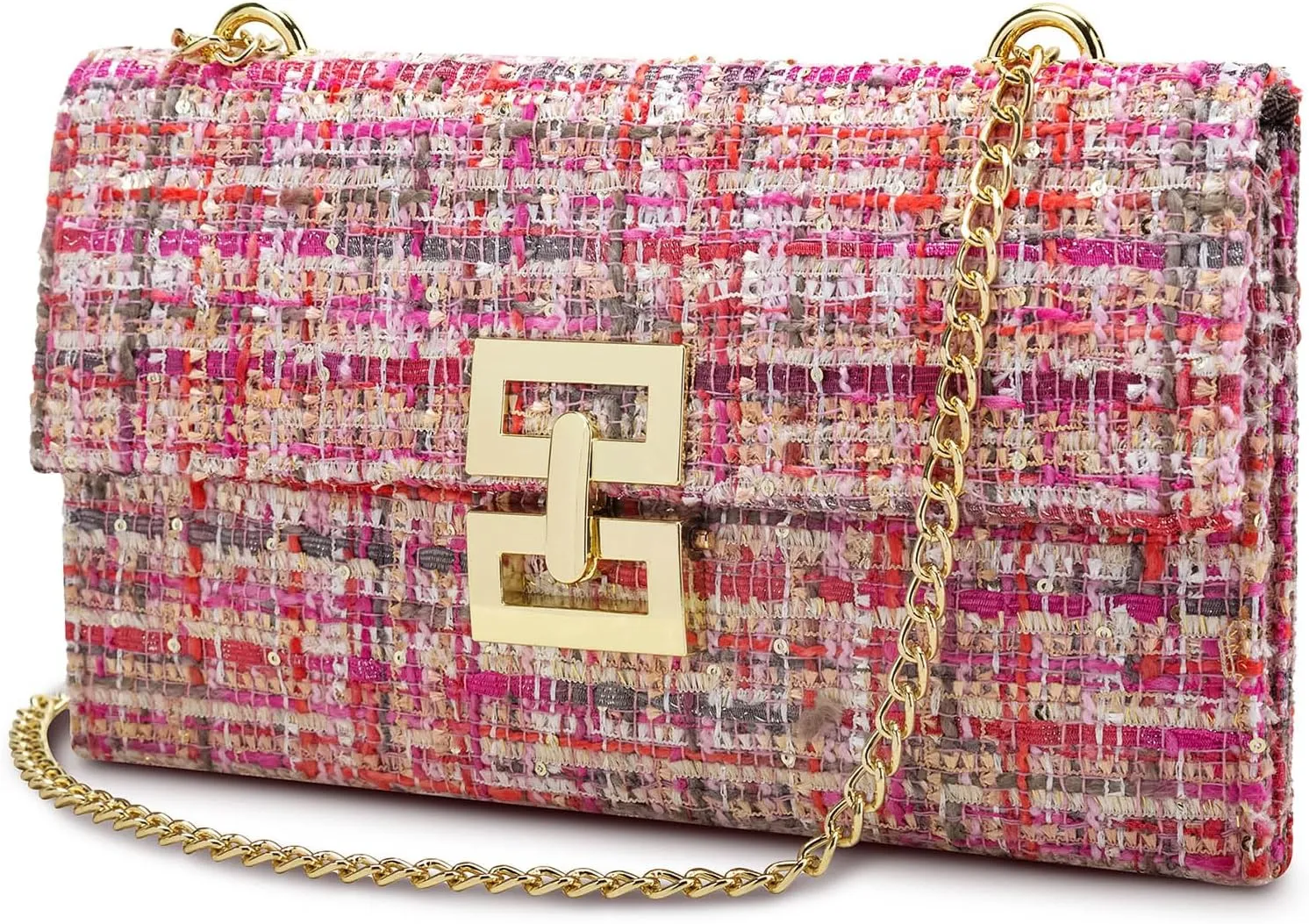 Clutch Purse for Women Evening Bags Handbags for Wedding Party Cocktail Prom Tweed Purses Crossbody Shoulder Bag