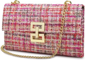 Clutch Purse for Women Evening Bags Handbags for Wedding Party Cocktail Prom Tweed Purses Crossbody Shoulder Bag