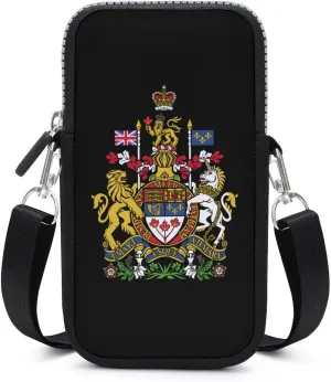 Coat Arms of Canada Women Crossbody Phone Purse Adjustable Strap Cell Phone Shoulder Bag Small Belt Bag
