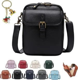Collaboraten1 Crossbody Leather Bag, 2025 New Vintage Double Layer Urvashi Crossbody Leather Bag for Women