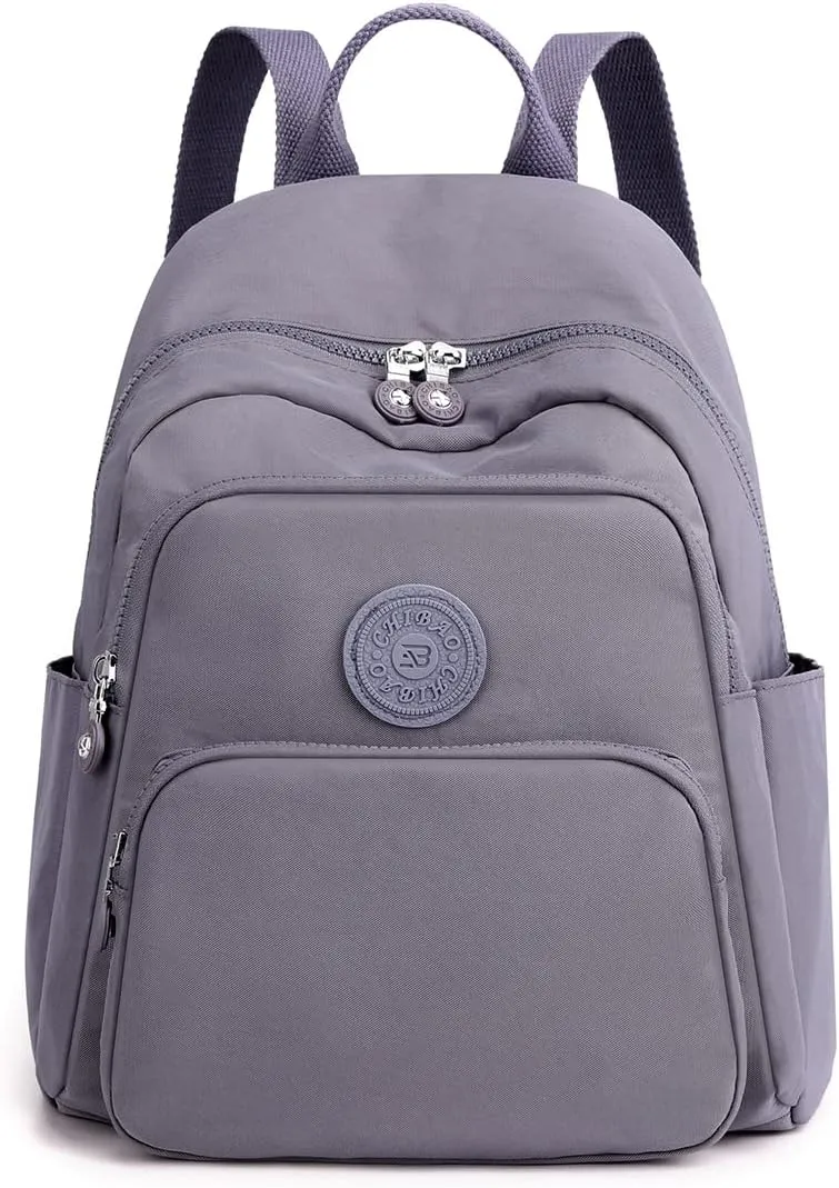 Collsants Small Nylon Backpack for Women Mini Backpack Purse Ladies Fashion Backpack Small Travel Bag Daypack(grey)