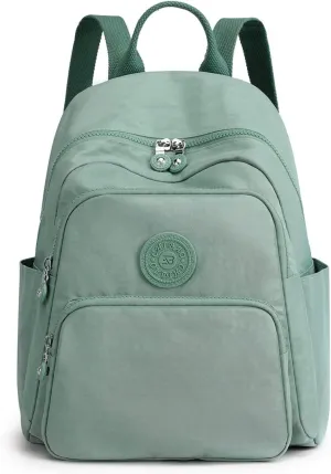 Collsants Small Nylon Backpack for Women Mini Backpack Purse Ladies Fashion Backpack Small Travel Bag Daypack(light blue)