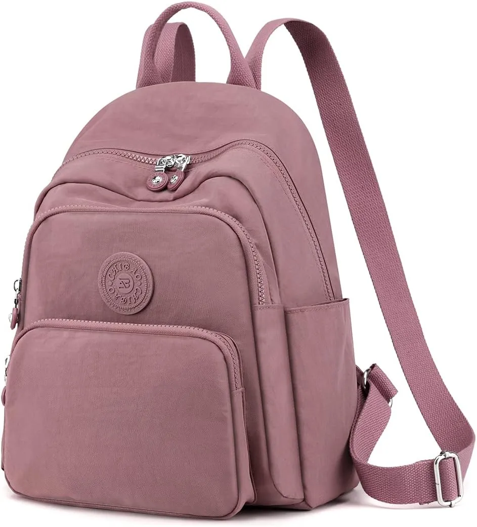 Collsants Small Nylon Backpack for Women Mini Backpack Purse Ladies Fashion Backpack Small Travel Bag Daypack(light blue)