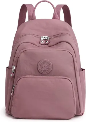 Collsants Small Nylon Backpack for Women Mini Backpack Purse Ladies Fashion Backpack Small Travel Bag Daypack(pink)