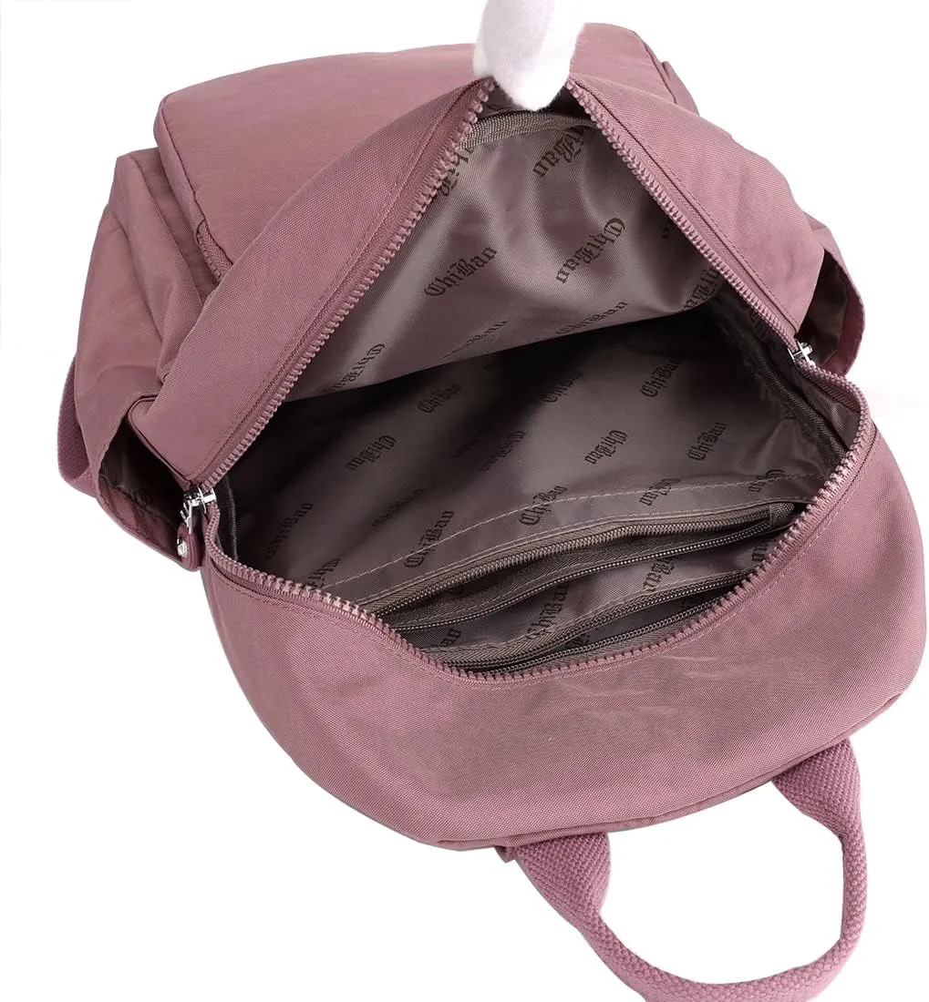 Collsants Small Nylon Backpack for Women Mini Backpack Purse Ladies Fashion Backpack Small Travel Bag Daypack(pink)