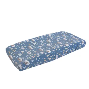 Copper Pearl Premium Knit Changing Pad Cover : Soft, Stylish, and Universal Fit for All Standard Diaper Changing Pads, Trendy Design Changing Pad Covers, Bridger - One Size