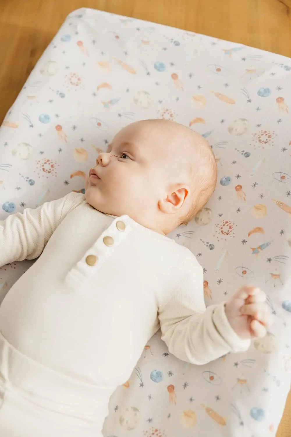 Copper Pearl Premium Knit Changing Pad Cover Soft, Stylish, and Universal Fit for All Standard Diaper Changing Pads, Trendy Design Changing Pad Covers, Cosmos