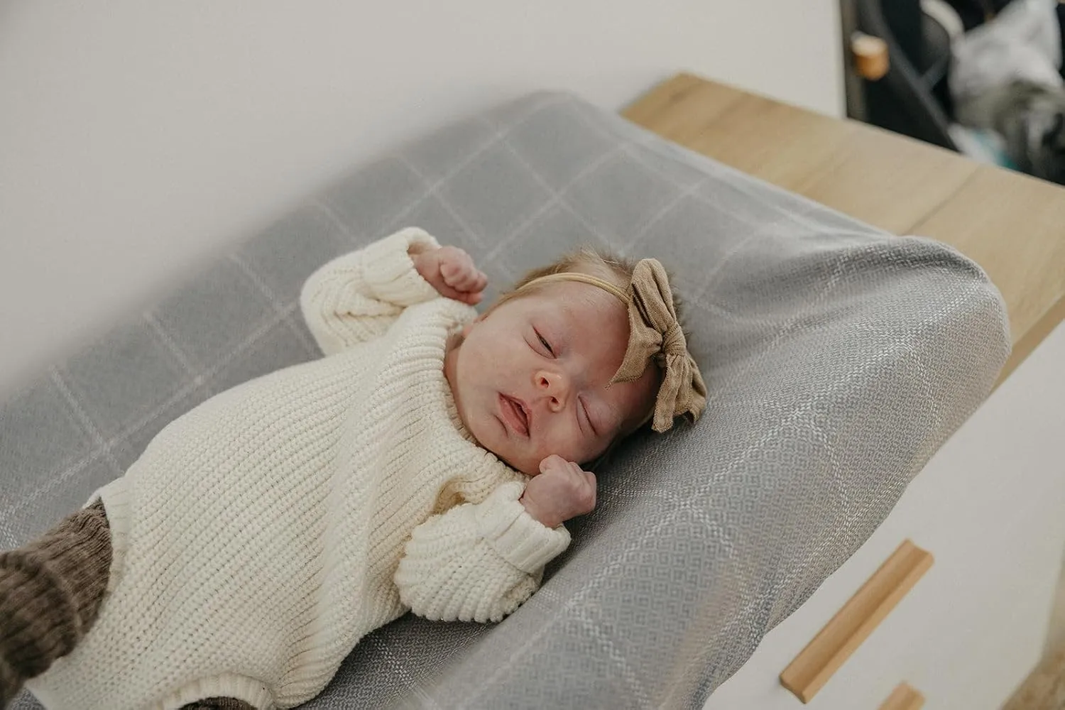 Copper Pearl Premium Knit Changing Pad Cover : Soft, Stylish, and Universal Fit for All Standard Diaper Changing Pads, Trendy Design Changing Pad Covers, Dakota