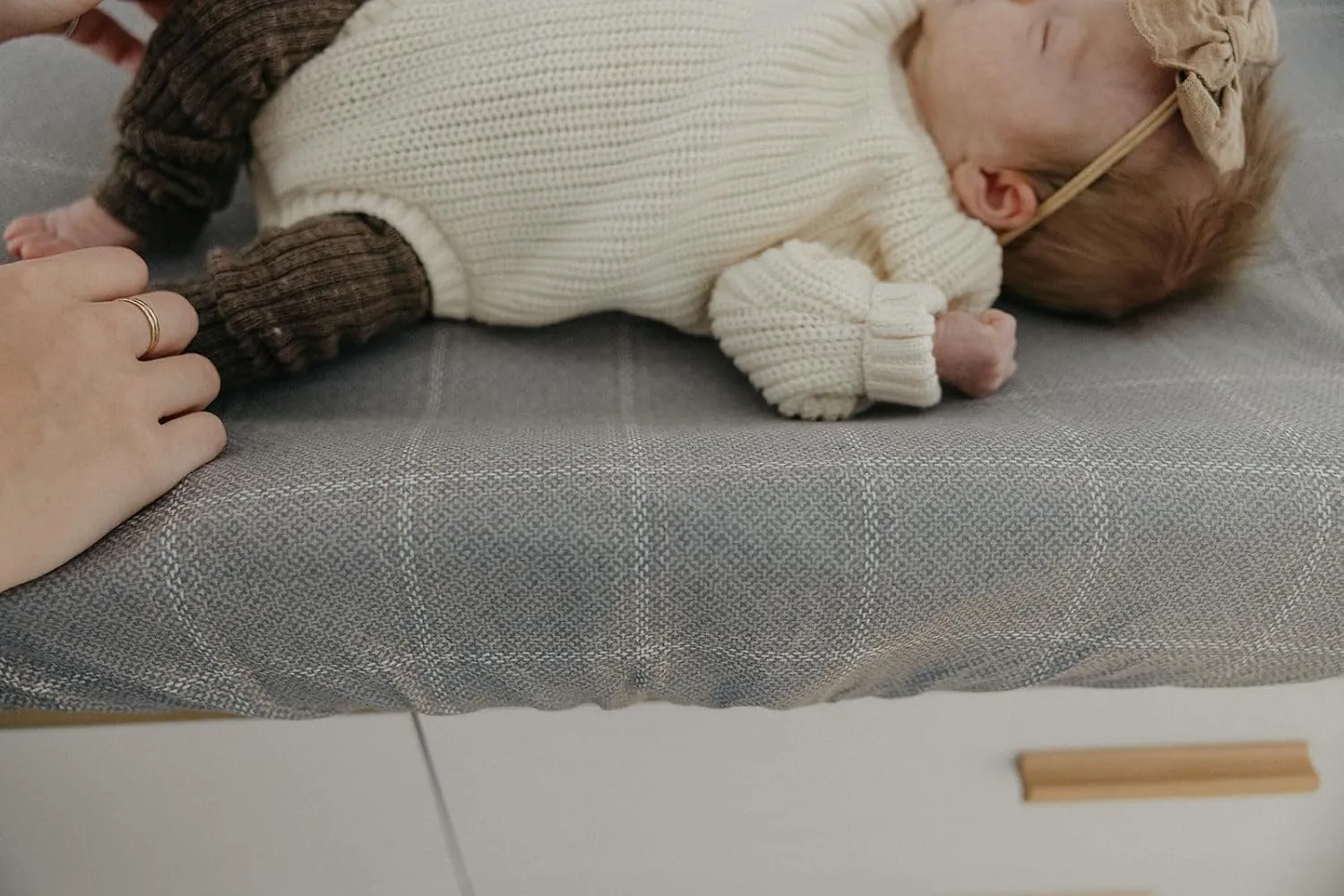 Copper Pearl Premium Knit Changing Pad Cover : Soft, Stylish, and Universal Fit for All Standard Diaper Changing Pads, Trendy Design Changing Pad Covers, Dakota