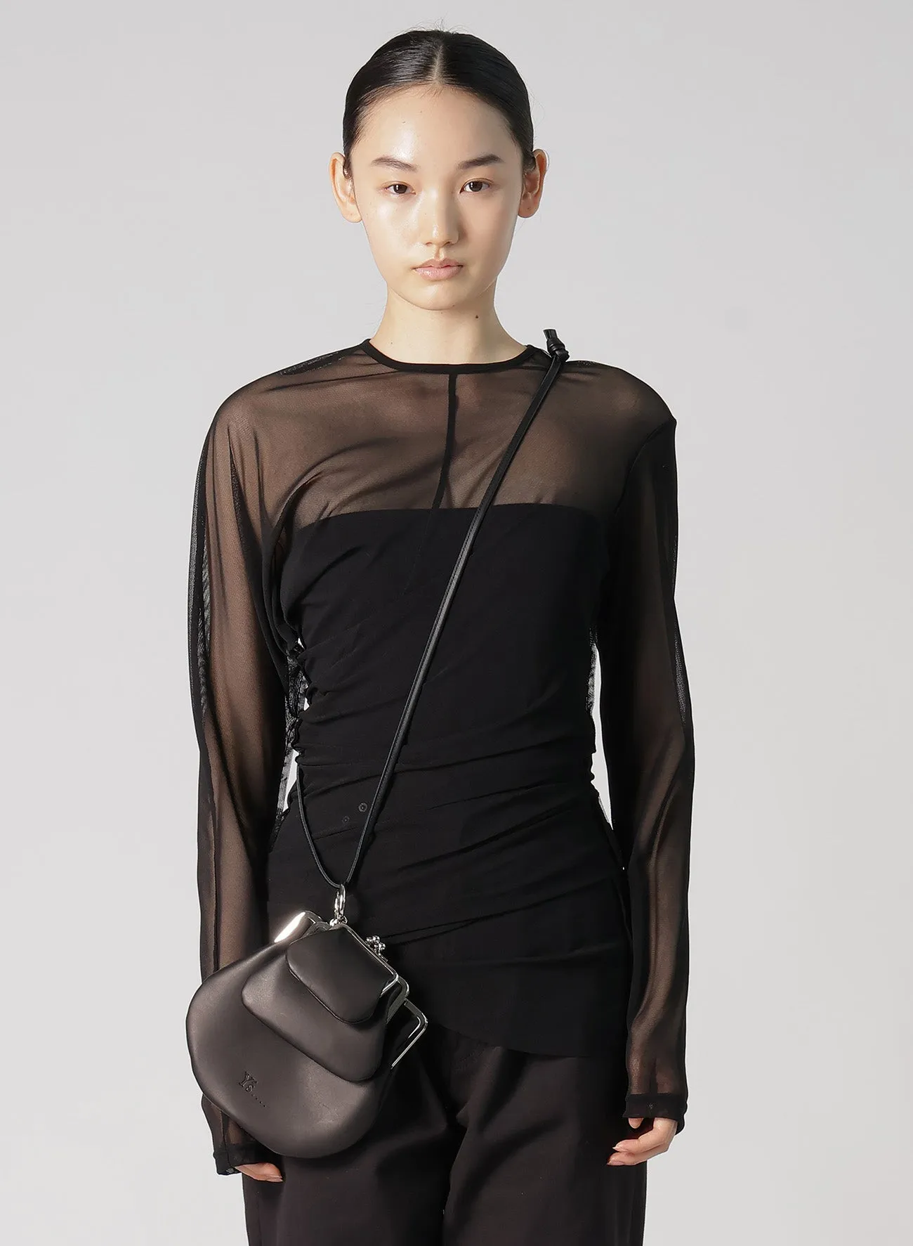 COW LEATHER THREE-STRAND BAG