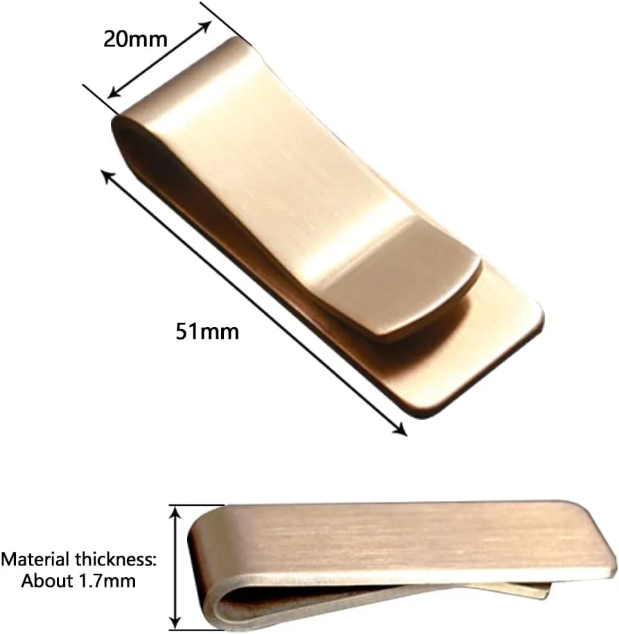 Creative Metal Money Clip,Handiness Wallet Credit Card Clip,Minimalist Front Pocket Wallet,Ideal Men's Boy's Gift