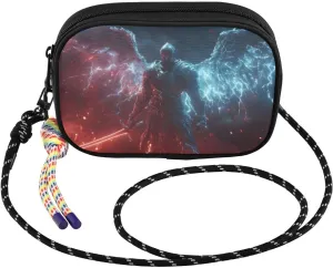 Crossbody Bag Archangel Wings Blue for Women Cell Phone Purses Women's Small Shoulder Handbags Wallet Purse with Strap