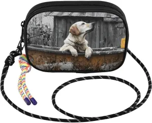 Crossbody Bag Dog Bathtub Cute for Women Cell Phone Purses Women's Small Shoulder Handbags Wallet Purse with Strap
