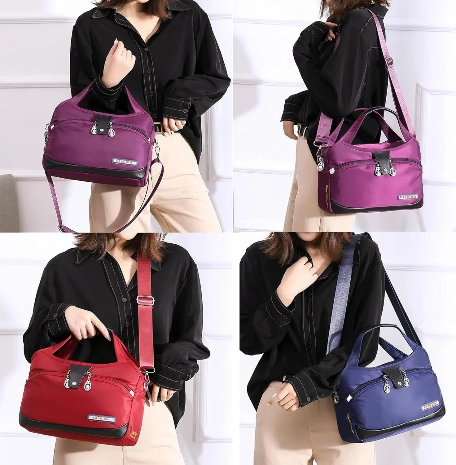 Crossbody Bag for Women Women's Fashion Anti-Theft Handbag Oxford Material Large Capacity Tote Bag Messenger Bag